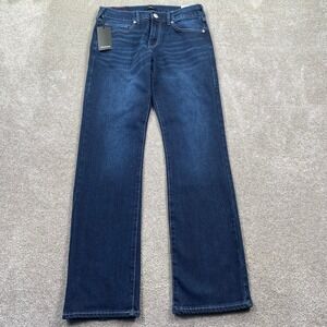 True Religion Ricky Relaxed Straight Jeans Mens 32x34 Blue Light Wash